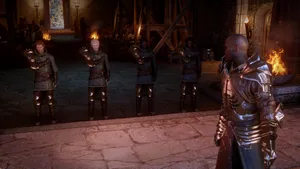 Dragon Age Ser Barris And Soldiers Wallpaper