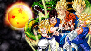 Dragon Ball Z Characters In Action Wallpaper