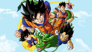 Dragon Ball Z Flying Characters Wallpaper