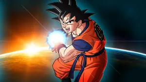 Dragon Ball Z Goku Prepares Kamehameha Wallpaper