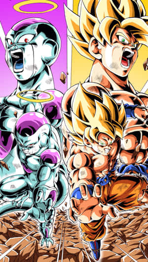 Dragon Ball Z Saiyan Vs Saiyan Vs Saiyan Vs Wallpaper