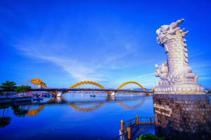 Dragon Carp Statue Vietnam Wallpaper