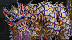 Dragon Dance Costume Closeup Wallpaper