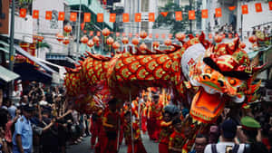 Dragon Dance Festival Celebration Wallpaper