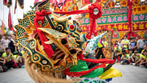 Dragon Dance Performance Wallpaper