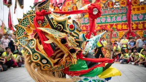 Dragon Dance Performance Wallpaper