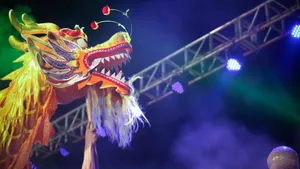 Dragon Dance Performance Wallpaper