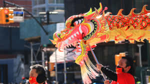 Dragon Dance Performance Wallpaper