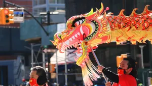 Dragon Dance Performance Wallpaper