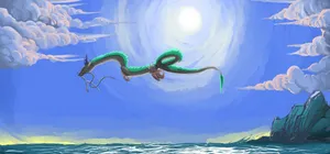 Dragon Haku Artwork Spirited Away Desktop Wallpaper