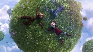 Dragon Hunters Gwizdo, Hector, And Zoria Lying Wallpaper