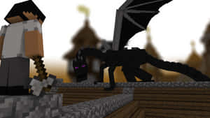 Dragon Hunters In Minecraft Wallpaper