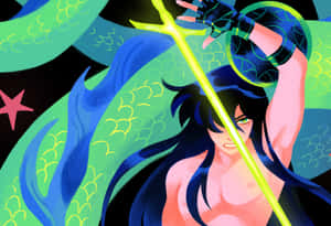 Dragon Shiryu Powerful Strike Wallpaper