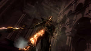 Dragon Slayer Ornstein In Action Wallpaper