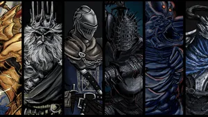 Dragon Slayer Ornstein In Epic Battle Stance Wallpaper