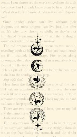 Dragon Text Overlay Wallpaper