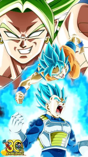 Dragonball Super - Goku And Vegeta Showing Incredible Power Wallpaper