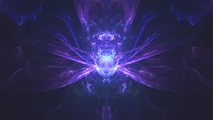 Dragonfly With Ultraviolet Glowing Rays Wallpaper