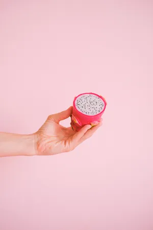 Dragonfruit Holding Fruit Food Photography Wallpaper