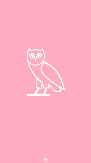 Drake Ovo Owl Logo On An Apple Iphone Wallpaper