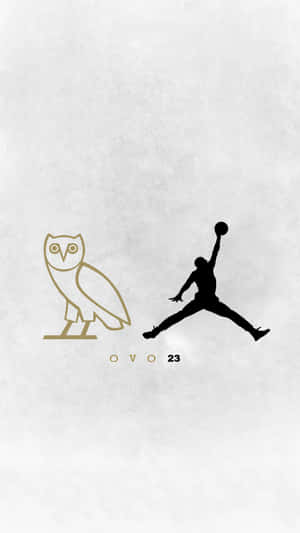 Drake Ovo Owl Logo On An Iphone Wallpaper