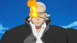 Dramatic Anime Portrait Of Leonard Burns Wallpaper