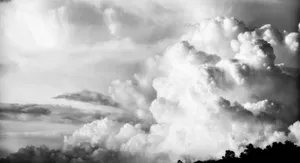Dramatic Black And White Sky Wallpaper