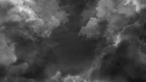 Dramatic Black And White Stormy Sky Wallpaper