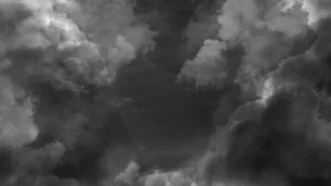 Dramatic Black And White Stormy Sky Wallpaper