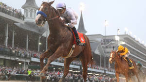 Dramatic Kentucky Derby Sports Wallpaper