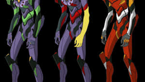 Dramatic Portrait Of Evangelion Unit-01 In Action Wallpaper