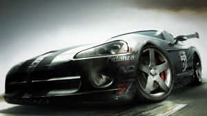 Dramatic Racing Viper Car Wallpaper
