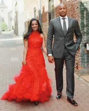 Dramatic Red Wedding Scene Wallpaper