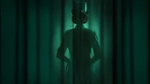 Dramatic Silhouette Of Nurse Ratched Wallpaper