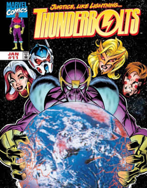 Dramatic Thunderbolts Light Up The Night Sky Wallpaper