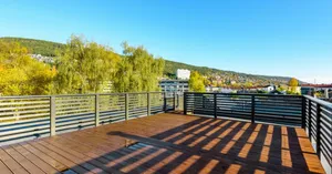 Drammen Sunny Balcony View Wallpaper