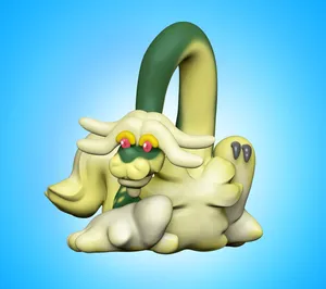 Drampa Against Blue Background Wallpaper