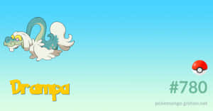 Drampa Against Teal Gradient Background Wallpaper