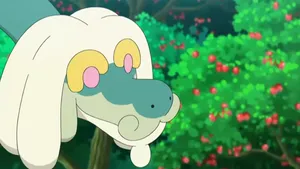 Drampa Face And Fruit-bearing Tree Wallpaper