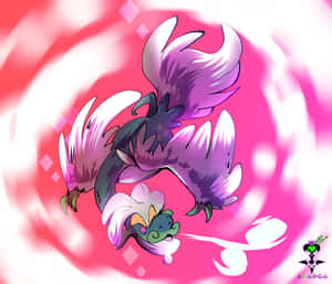 Drampa Graphic In Abstract Background Wallpaper