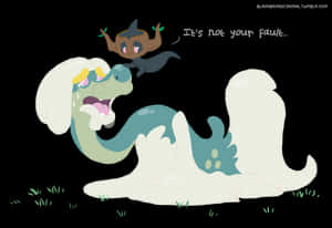 Drampa With Phantump Wallpaper