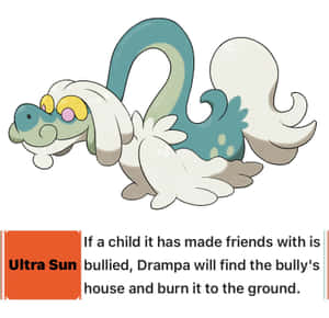 Drampa With Text Wallpaper