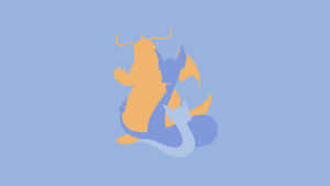 Dratini, Dragonair, And Dragonite Minimalist Illustration Wallpaper