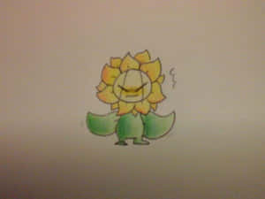 Drawing Of Upset Sunflora Wallpaper