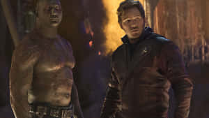 Drax And Star-lord Join Forces. Wallpaper