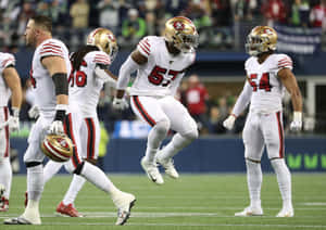 Dre Greenlaw In Action49ers Wallpaper