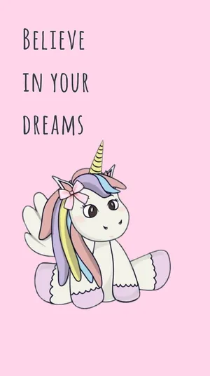 Dream Rainbow Unicorn Wallpaper