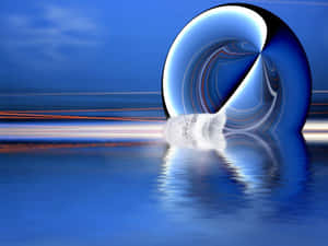 Dreamcore Abstract Portal Reflection Wallpaper