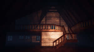 Dreamcore Attic Nighttime Wallpaper