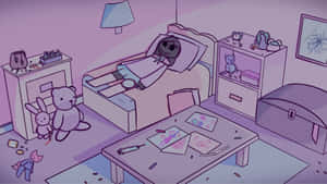 Dreamcore Bedroom Surrealism Wallpaper